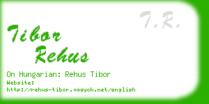 tibor rehus business card